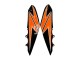 Rabatt Kawasaki Z1000 Motorrad Verkleidung 2010-2013 - Orange Glanzendes Schwarz