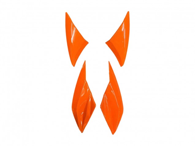 Rabatt Kawasaki Z1000 Motorrad Verkleidung 2010-2013 - Orange Glanzendes Schwarz