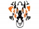 Rabatt Kawasaki Z1000 Motorrad Verkleidung 2010-2013 - Orange Glanzendes Schwarz