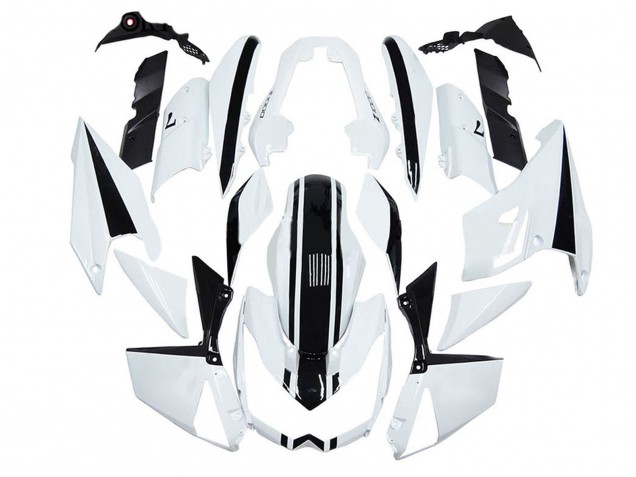 Rabatt Kawasaki Z1000 Motorrad Verkleidung 2010-2013 - Weiss Schwarz