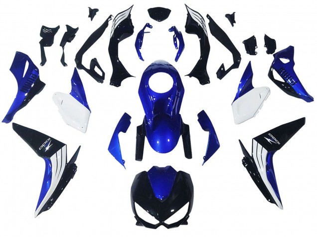 Rabatt Kawasaki Z1000 Motorrad Verkleidung 2014-2019 - Weiss Blau Schwarz