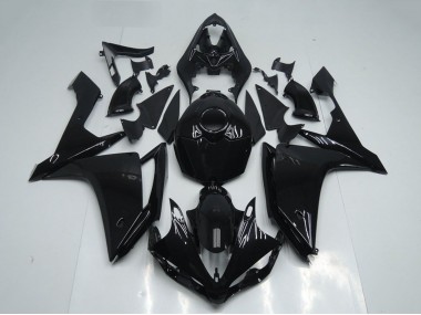Rabatt Yamaha YZF R1 Motorrad Verkleidung 2007-2008 - Glanzendes Schwarz