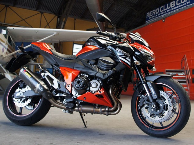 Rabatt Kawasaki Z1000 Motorrad Verkleidung 2014-2019 - Rot Weiss Orange Schwarz