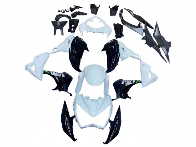 Rabatt Kawasaki Z800 Motorrad Verkleidung 2013-2018 - Weiss Glanzendes Schwarz Grun