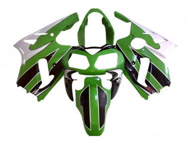 Rabatt Kawasaki ZX12R Motorrad Verkleidung 2002-2006 - Weiss Grun Schwarz