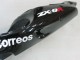 Rabatt Kawasaki ZX9R Motorrad Verkleidung 2000-2001 - Glanzendes Schwarz Weiss West