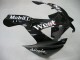 Rabatt Kawasaki ZX9R Motorrad Verkleidung 2000-2001 - Glanzendes Schwarz Weiss West