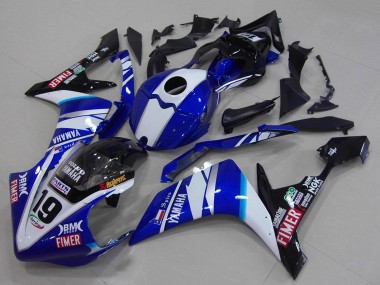 Rabatt Yamaha YZF R1 Motorrad Verkleidung 2007-2008 - Weiss Blau Schwarz Volvo Fimer