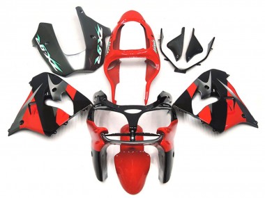 Rabatt Kawasaki ZX9R Motorrad Verkleidung 2000-2001 - Rot Schwarz