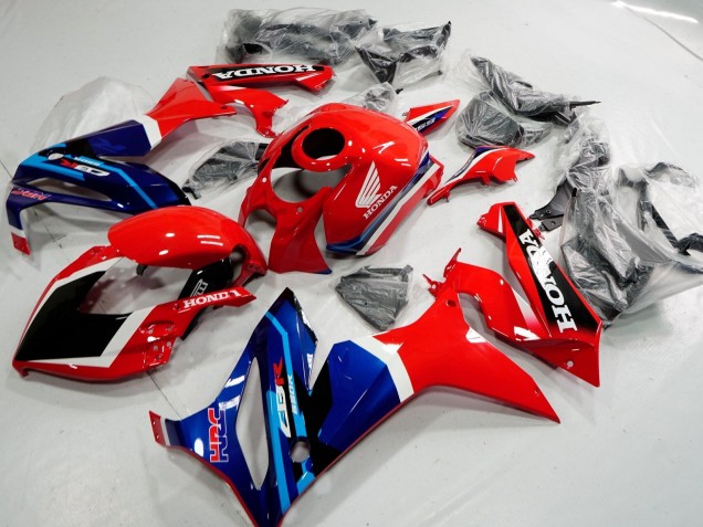 Rabatt Honda CBR650R Motorrad Verkleidung 2019-2020 - Rot Weiss Blau Glanzendes Schwarz HRC