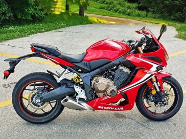 Rabatt Honda CBR650R Motorrad Verkleidung 2019-2020 - Rot Weiss Schwarz Streifen
