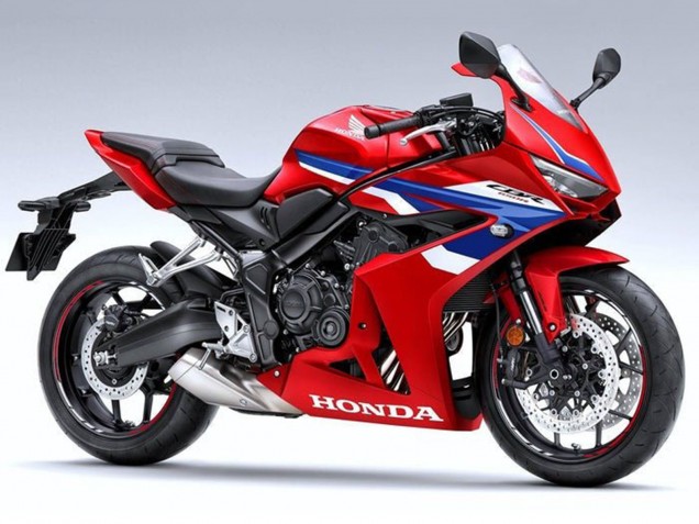 Rabatt Honda CBR650R Motorrad Verkleidung 2024-2025 - Rot Weiss Blau