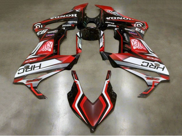 Rabatt Honda CBR650R Motorrad Verkleidung 2021-2023 - Weiss Rot Glanzendes Schwarz HRC