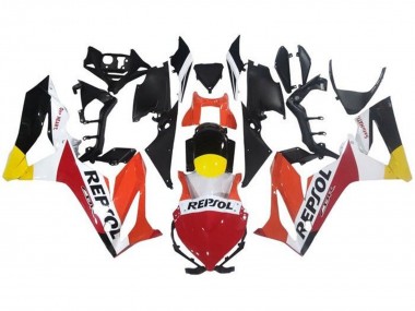 Rabatt Honda CBR650R Motorrad Verkleidung 2021-2023 - Orange Weiss Rot Gelb Glanzendes Schwarz Repsol