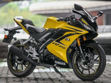 Rabatt Yamaha YZF R15 Motorrad Verkleidung 2018-2024 - Gelb Schwarz