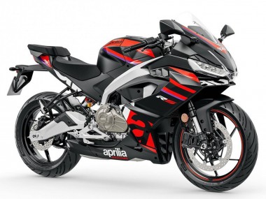 Rabatt Aprilia RS457 Motorrad Verkleidung 2024-2025 - Matt Schwarz Rot