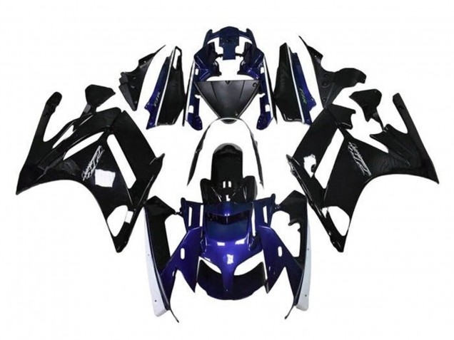 Rabatt Yamaha FJR1300 Motorrad Verkleidung 2001-2006 - Glanzendes Schwarz Blau