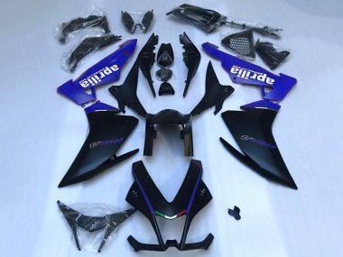 Rabatt Aprilia RSV4 1000 Motorrad Verkleidung 2009-2015 - Matt Schwarz Blau