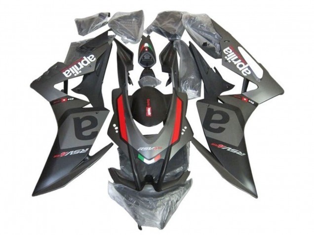 Rabatt Aprilia RSV4 1000 Motorrad Verkleidung 2009-2015 - Matt Schwarz Grau Rot