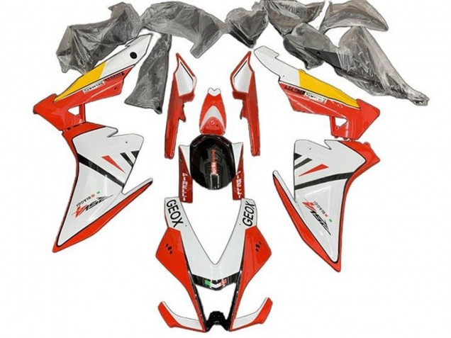 Rabatt Aprilia RSV4 1000 Motorrad Verkleidung 2009-2015 - Weiss Rot Schwarz Gelb