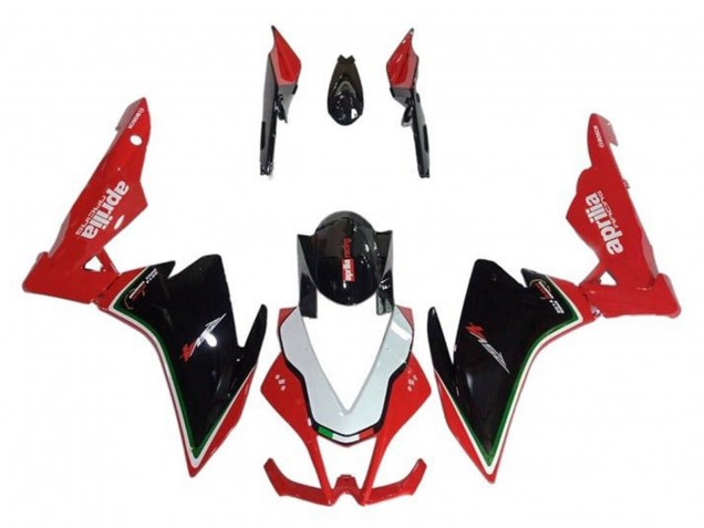 Rabatt Aprilia RSV4 1000 Motorrad Verkleidung 2009-2015 - Rot Schwarz Weiss Grun