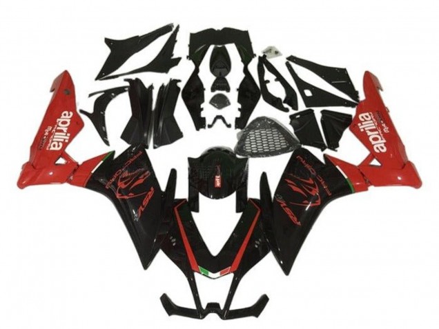 Rabatt Aprilia RSV4 1000 Motorrad Verkleidung 2009-2015 - Schwarz Rot