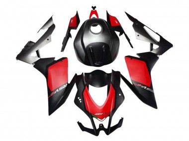 Rabatt Aprilia RSV4 1000 Motorrad Verkleidung 2016-2020 - Matt Schwarz Rot Grau