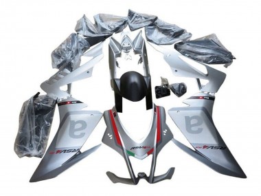 Rabatt Aprilia RSV4 1000 Motorrad Verkleidung 2016-2020 - Silber Grau Rot Schwarz