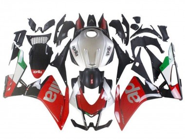 Rabatt Aprilia RSV4 1000 Motorrad Verkleidung 2016-2020 - Rot Silber Schwarz Grun