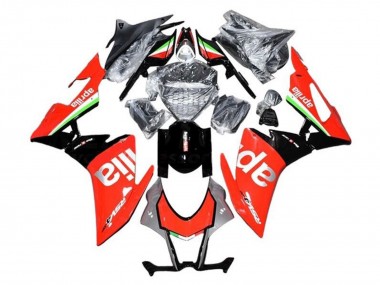 Rabatt Aprilia RSV4 1000 Motorrad Verkleidung 2016-2020 - Rot Silber Schwarz Grun Weiss