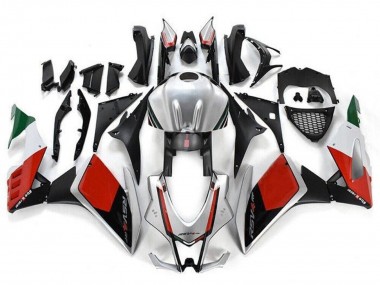 Rabatt Aprilia RSV4 1000 Motorrad Verkleidung 2016-2020 - Silber Rot Schwarz Grun
