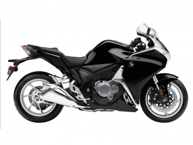 Rabatt Honda VFR 1200 Motorrad Verkleidung 2010-2014 - Schwarze Carbonfaser
