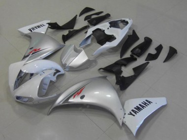 Rabatt Yamaha YZF R1 Motorrad Verkleidung 2009-2011 - Weiss Silber