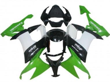 Rabatt Kawasaki ZX10R Motorrad Verkleidung 2008-2010 - Grun Weiss Schwarz