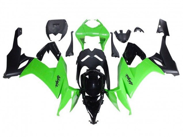 Rabatt Kawasaki ZX10R Motorrad Verkleidung 2008-2010 - Grun Schwarz