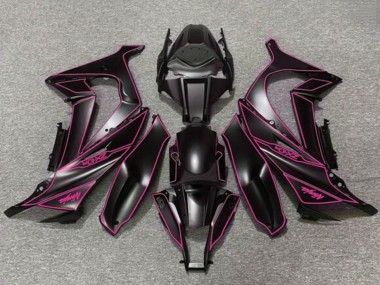 Rabatt Kawasaki ZX10R Motorrad Verkleidung 2011-2015 - Matt Schwarz Lila