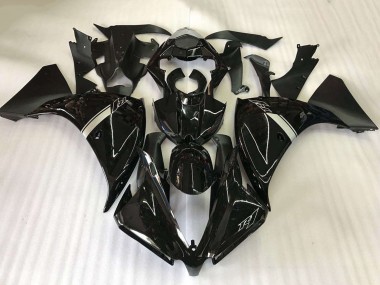 Rabatt Yamaha YZF R1 Motorrad Verkleidung 2012-2014 - Glanzendes Schwarz