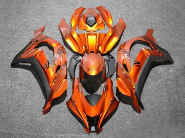 Rabatt Kawasaki ZX10R Motorrad Verkleidung 2016-2020 - Orange Schwarz