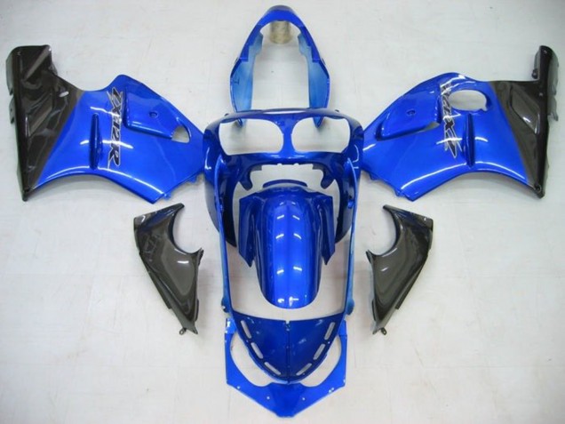 Rabatt Kawasaki ZX12R Motorrad Verkleidung 2002-2006 - Blau Glanzendes Schwarz