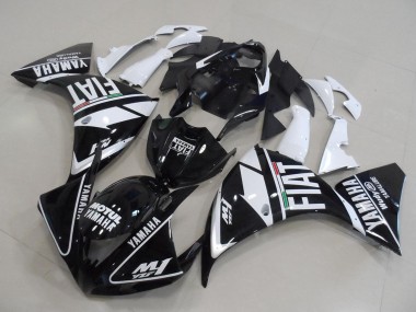 Rabatt Yamaha YZF R1 Motorrad Verkleidung 2012-2014 - Weiss Schwarz Fiat