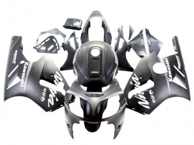 Rabatt Kawasaki ZX12R Motorrad Verkleidung 2002-2006 - Matt Schwarz Weiss