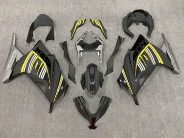 Rabatt Kawasaki EX300 Motorrad Verkleidung 2013-2024 - Gelb Silber Glanzendes Schwarz Matt Schwarz