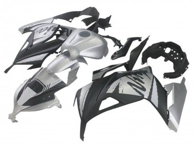 Rabatt Kawasaki EX300 Motorrad Verkleidung 2013-2024 - Silber Schwarz