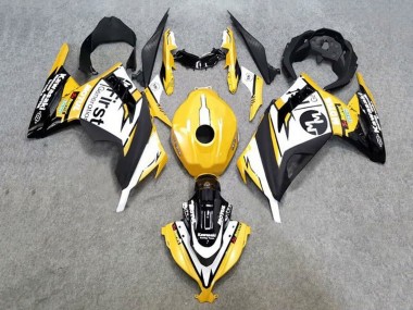 Rabatt Kawasaki EX300 Motorrad Verkleidung 2013-2024 - Gelb Weiss Schwarz