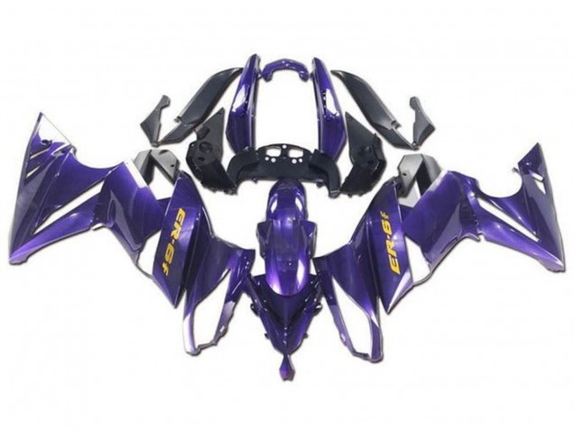 Rabatt Kawasaki Ninja ER6F Motorrad Verkleidung 2009-2011 - Lila Gelb