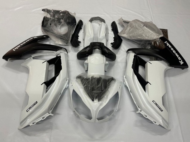 Rabatt Kawasaki Ninja 650 EX650 Motorrad Verkleidung 2012-2016 - Perl Weiss Matt Schwarz