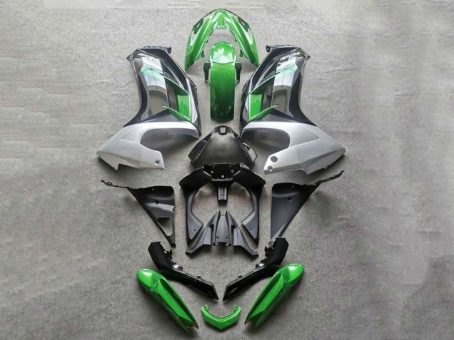 Rabatt Kawasaki Ninja 650 EX650 Motorrad Verkleidung 2012-2016 - Grun Grau Schwarz