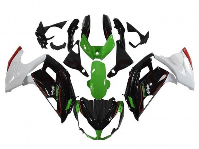 Rabatt Kawasaki Ninja 650 EX650 Motorrad Verkleidung 2012-2016 - Grun Schwarz Weiss Rot