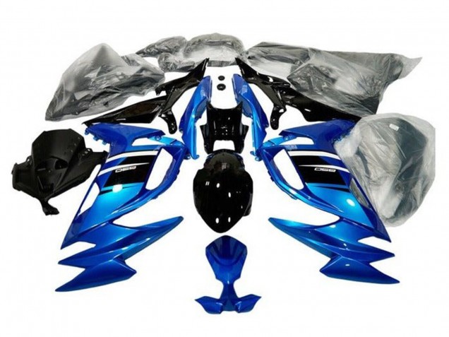 Rabatt Kawasaki Ninja 650 EX650 Motorrad Verkleidung 2020-2025 - Blau Weiss Schwarz