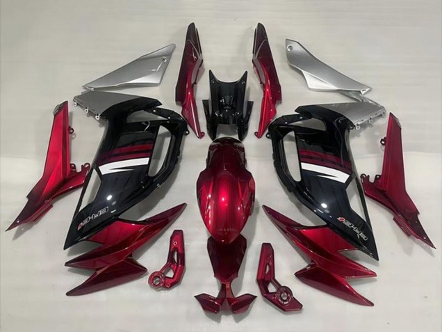 Rabatt Kawasaki Ninja 650 EX650 Motorrad Verkleidung 2020-2025 - Rot Silber Weiss Schwarz